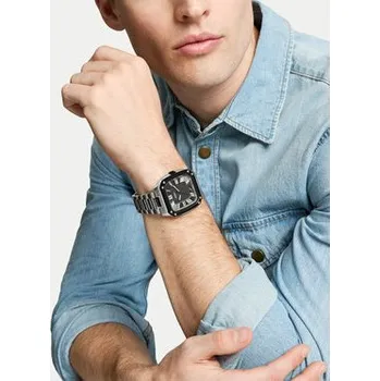 Módní doplněk Fossil Hodinky Crosby FS6122 Stříbrná OS