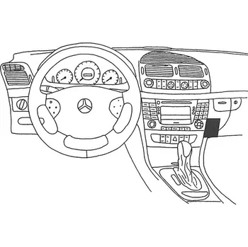 Handsfree sada do auta Konzole pro držák mobilního telefonu do Mercedes E-class