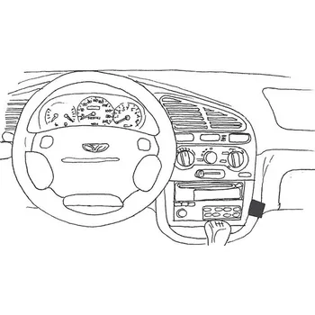 Handsfree sada do auta Konzole pro držák mobilního telefonu do Daewoo Lanos