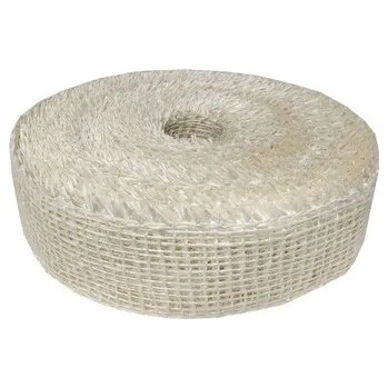 Stuha Jutová stuha 5 cm, 25 m - bílá"