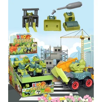 Bonbon Dinosauří stroje s cukrovinkou 5 g (12 ks)