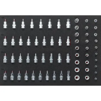 Nářadí pro automobil Vigor V2837 Sada nástrčných hlavic s dílenským modulem 64 Ks