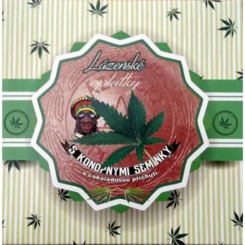 Cukrovinka Lázeňské oplatky s konopnými semínky a čokoládovou příchutí 140 g (1 ks)