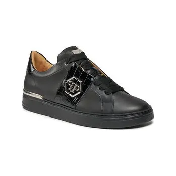Dámské tenisky PHILIPP PLEIN Sneakersy Leather Lo-Top Sneakers AACS USC0513 PLE010N Černá 37
