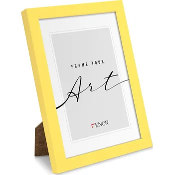 Rám na obraz Žlutý stojací/na zeď rámeček 12x17 cm – knor ID_1779150
