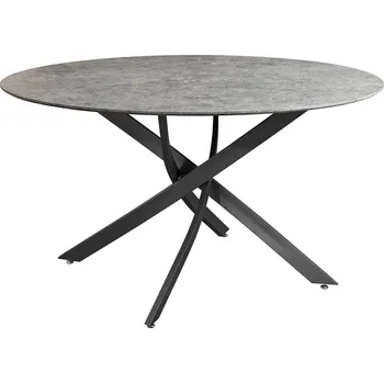 Jídelní stůl Kulatý jídelní stůl HELIX 120 CM vzhled šedého kamene