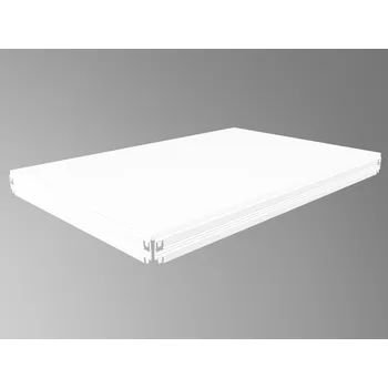 Dílenský regál Biedrax patro k regálu s bílou lamino policí 45 x 90 cm, bílé, 300 kg