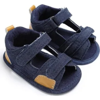 Dívčí bačkory Dětské bavlněné capáčky tmavě modrá 12-18 měsíců