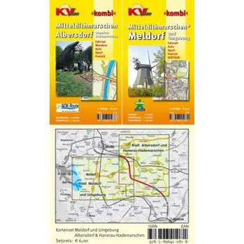 KVplan Kombi Mitteldithmarschen - Albersdorf & Hanerau-Hademarschen. Mitteldithmarschen - Meldorf und Umgebung, 2 Bl.