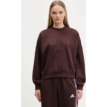 Pánská mikina Mikina adidas Cozy JM1794 hnědá 88X, vel. XXS