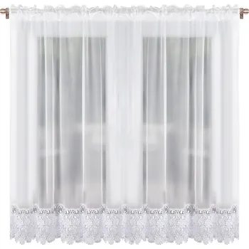 Záclona BytoTex Hotová voálová záclona Monika s krajkou II 400x175 cm