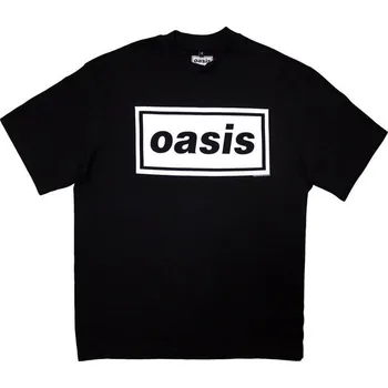 Pánské tričko Oasis Tričko Decca Logo Unisex Black M (Jako nové)