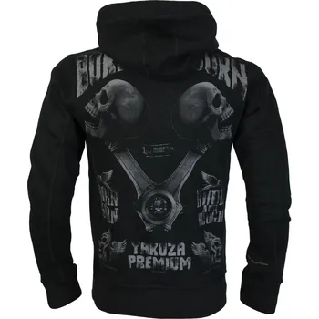 Pánská mikina Pánská mikina Yakuza Premium s kapucí 3823 D black velikost: L