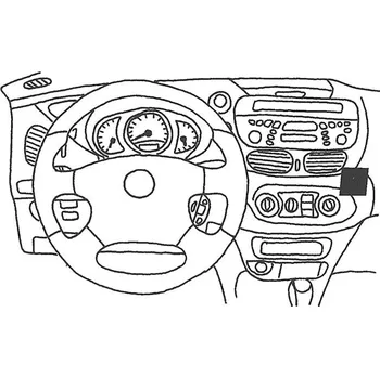 Handsfree sada do auta Konzole pro držák mobilního telefonu do Nissan Almera Tino