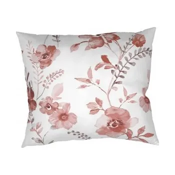 Dadka&nbsp;Povlak na polštář bavlna Kvítí terracota na bílém 70x90 cm