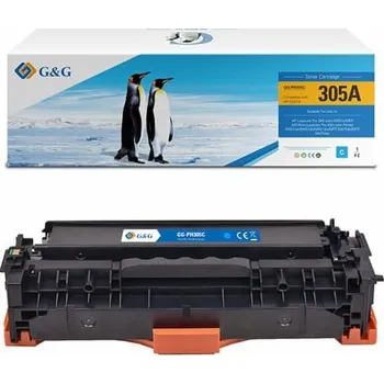 G&G Toner Toner kompatibilní s HP CE411A, NT-PH305C(CE411A), HP 305A, azurová, 2600 s