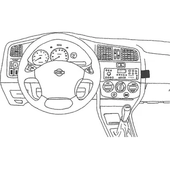 Handsfree sada do auta Konzole pro držák mobilního telefonu do Nissan Primera