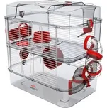 Klec křeček Rody 3 DUO červená 41x27x40,5cm Zolux