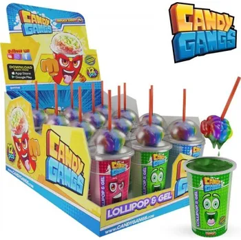 Cukrovinka Mozek lízátko s gelem (12 ks)