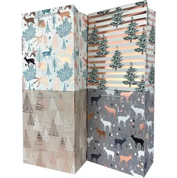 Dárková taška Papírová dárková taška TORO 40x30x12cm MIX vánoční