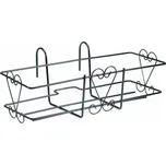 Držák truhlíku CLASSIC FISSA kovový černý 53x20cm