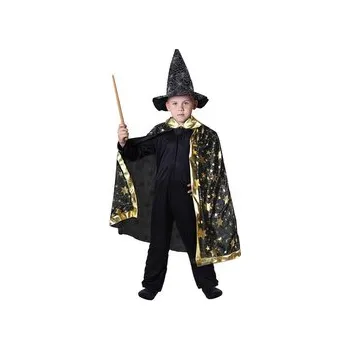 Volný čas Dětský kostým kouzelnický plášť černý 3-7let