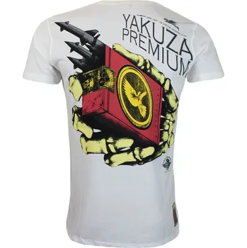 Pánské oblečení Pánské triko Yakuza Premium YPS 3515 white velikost: S
