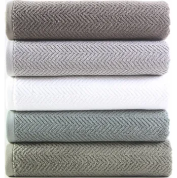 Sprchový závěs Osuška Domoletti VISBY, světle šedá, 70 x 140 cm