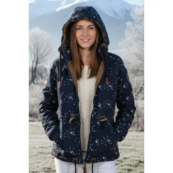 Dámská zimní bunda tmavě modrá
