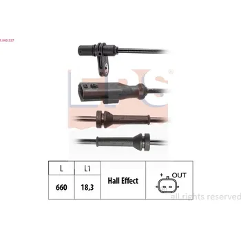 ABS Snímač počtu otáček kol EPS 1.960.337