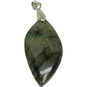 Přívěsek Labradoritový přívěsek s chir. ocelí