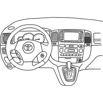 Handsfree sada do auta Konzole pro držák mobilního telefonu do Toyota Verso