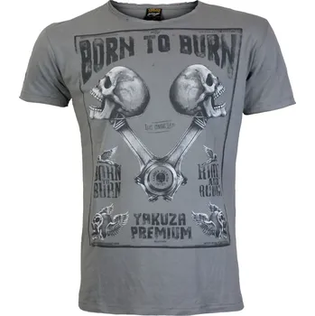 Pánské tričko Pánské triko Yakuza Premium 3819 light grey velikost: 5XL