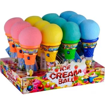 Cukrovinka Zmrzlina s vystřelovacím balonkem a s cukrovinkou (12 ks)