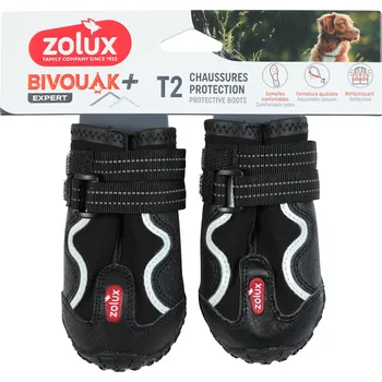 Obleček pro psa Botička ochranná BIVOUAK černá T2/5,7cm Zolux