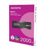ADATA SC610 USB paměť 2 TB USB Typ-A 3.2 Gen 2 (3.1 Gen 2) Černá