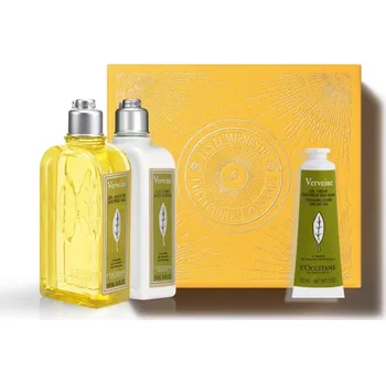 Kosmetická sada L’Occitane Verbena L’Occitane Verbena parfémovaný sprchový gel 250 ml + L’Occitane Verbena hydratační gel krém 30 ml + L’Occitane Verbena tělové mléko 250 ml kosmetická sada