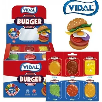Cukrovinka Vidal Burger Jelly 66 g (11 ks)
