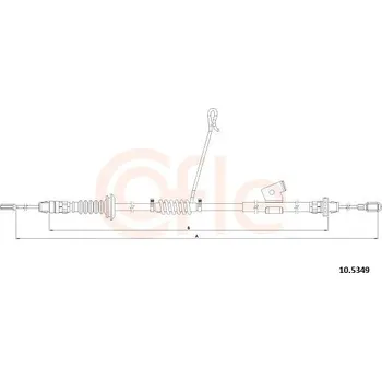 Auto-moto Lanovod parkovací brzdy COFLE 10.5349
