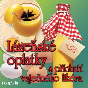 Cukrovinka Lázeňské oplatky s příchutí vaječného likéru 175 g (1 ks)