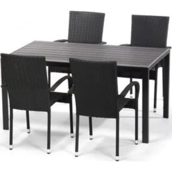 Zahradní sestava Vikio DT255 Zahradní ratanová sestava antracit