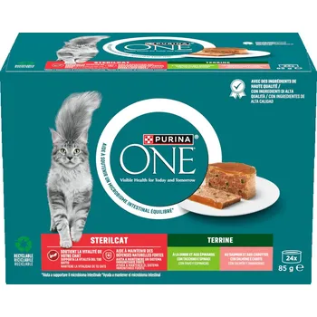 48x85g PURINA ONE SterilCat Terrine - míchané balení