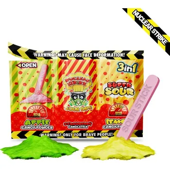 Bonbon Nuclear Strike 3v1 - kyselý prášek a lipo (24 ks)