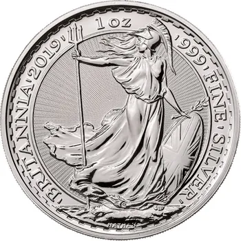 Investiční stříbrná mince 1 Oz Britannia 2019