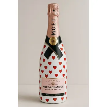 Moët & Chandon Rosé Impérial Brut 0,75 l – Limitovaná valentýnská edice (srdíčka)