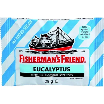 Bonbon Fisherman´s Friend Fishermans Friend bonbóny dia eukalyptus modré 25 g