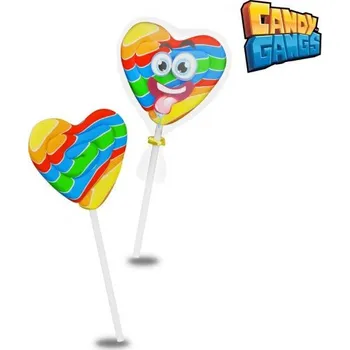 Cukrovinka Lízátko Srdce duhové 30g (20 ks)