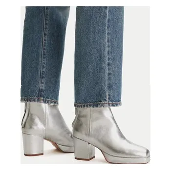 Dámské kozačky Polokozačky Balagan Elton Stříbrná 41