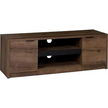 Televizní stolek Mirjan24 Verdek RTV2D VD10 , Dub Monastery/lesklý černý