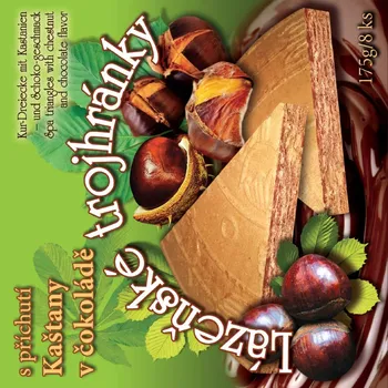 Lázeňské trojhránky s příchutí kaštany v čokoládě 160 g (1 ks)